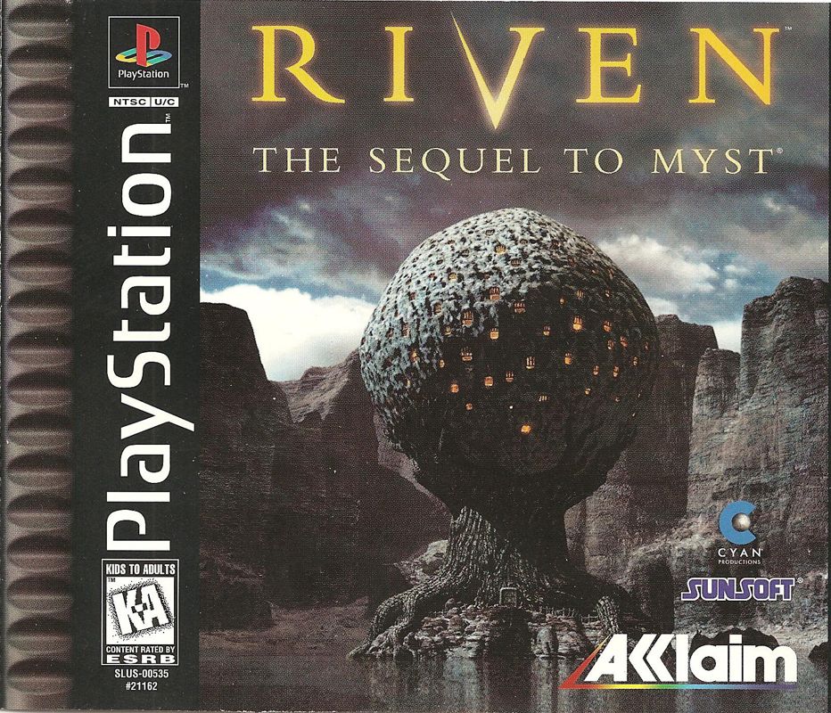 Riven: The Sequel To Myst box art for Playstation